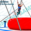 Bungee con cama elastica inflable doble winch, manual y electíco. Armado de 1 a 4 plazas. Fabricado por Construgames juegos infantiles