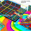 Jump Park, parque de camas elásticas o trampolines fabricadas por juegos modulares infantiles Construgames