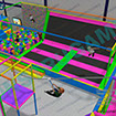 Jump Park, parque de camas elásticas o trampolines fabricadas por juegos modulares infantiles Construgames