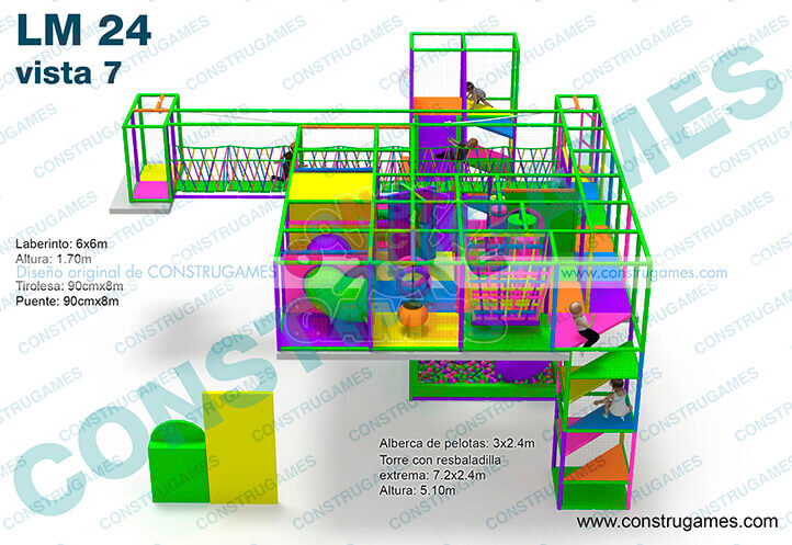 juegos infantiles, tobogan, Resbaladillas, Resbaladeros, laberintos, Playground, alberca de pelotas.